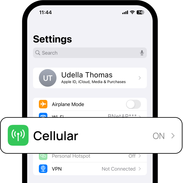 Activate eSIM in iPhone | Switch ON Cellular Data